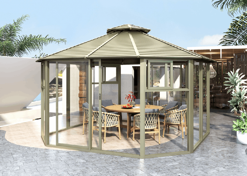 鍍鋅板陽光房-圓形