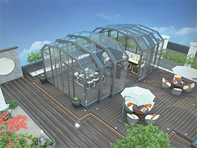 鋁合（hé）金移動陽光房